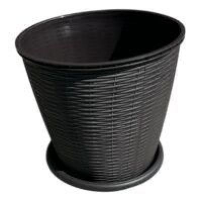 Ghiveci + farfurie ratan 10+1 16 L wenge Cri