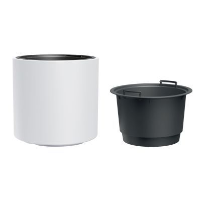 Ghiveci de flori alb Dbher470-s449