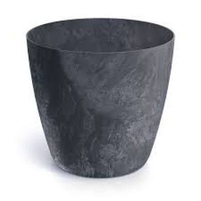 Ghiveci de flori cu efect de beton antracit Mate DMMA300E-S433