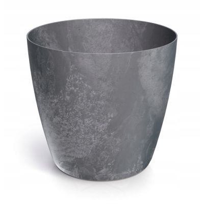 Ghiveci de flori cu efect de beton gri inchis Mate DMMA300E-425U