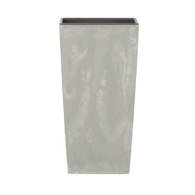 Ghiveci de flori gri inchis Urbi Square cu efect de beton DURS140E-425U