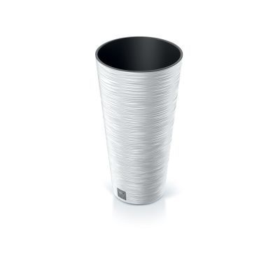 Ghiveci de flori slim alb Furu DFRH250-S449