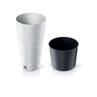 Ghiveci de flori slim alb Furu DFRH250-S449 Ghiveci de flori slim alb Furu DFRH250-S449
