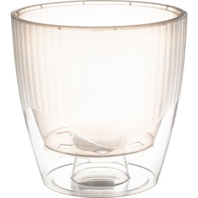 Ghiveci orhidee cu masca cristal transparent D16