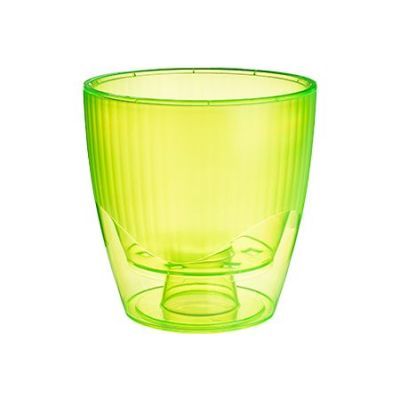 Ghiveci orhidee cu masca cristal verde D16