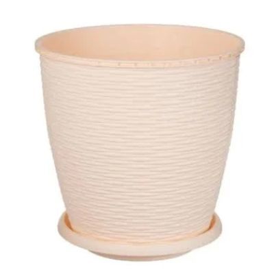 Ghiveci ratan cu farfurie 26 l crem Ghiveci ratan cu farfurie 26 l crem