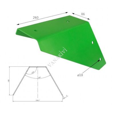 Ghmk 90 conector pt grinda ZI 90X150X3.0 verde 960714