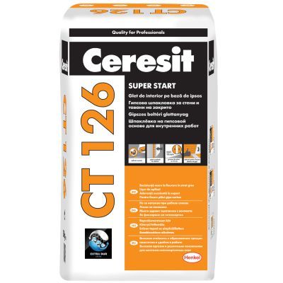 Glet Ceresit CT 126, pe baza de ipsos, interior, 20 kg