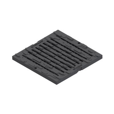 Gratar PP base negru pentru camin patrat A15 400x400 34801-N