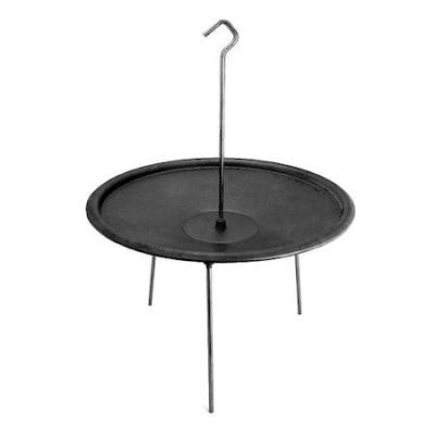 Disc pentru gratar, fonta, tip grill, cu picioare si agatator, 50 cm, Barbeque