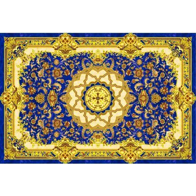 Gresie decor baroque ahmar azul 1218646-2B 60X60 set 120X180