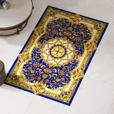 Gresie decor baroque ahmar azul 1218646-2B 60X60 set 120X180