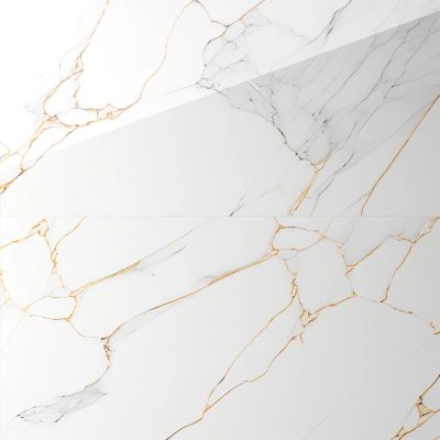 Gresie living digitala vitrificata ice gold white glossy 60x120 1.44 MP/CUT