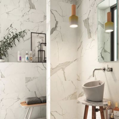 Gresie port 600X300 alb STR Statuario 1.26mp/cut Gresie port 600X300 alb STR Statuario 1.26mp/cut