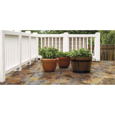 Gresie exterior/interior, 45 x 45 cm, Terra, aspect piatra, 1.42 Mp/cut