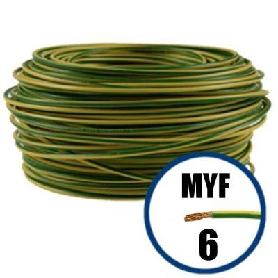 H07V-K 1x6 VERDE-GALBEN