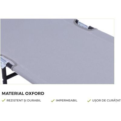HR SEZLONG CU PARASOLAR 186X55X24 GRI