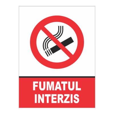 I0101 autocolant fumatul Interzis