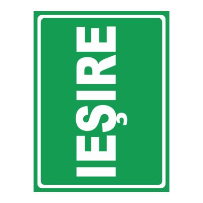Indicator iesire de siguranta trage (AUTOCOLANT) 6X24 Cm Indicator iesire de siguranta trage (AUTOCOLANT) 6X24 Cm