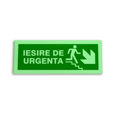 Indicator iesire de urgenta (Autocolant fotoluminescent) 10x26 FL0133
