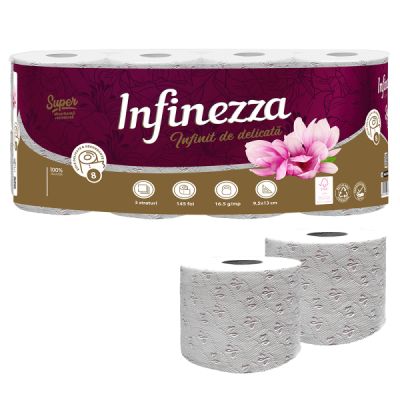 Infinezza hartie ig.parfumata 3str magnolie 8/set