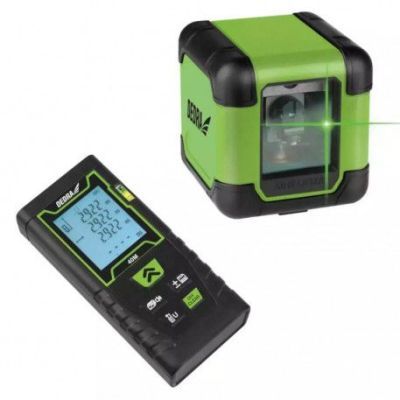 Laser cu cruce VERDE+TELEMETRU Laser 40m-set