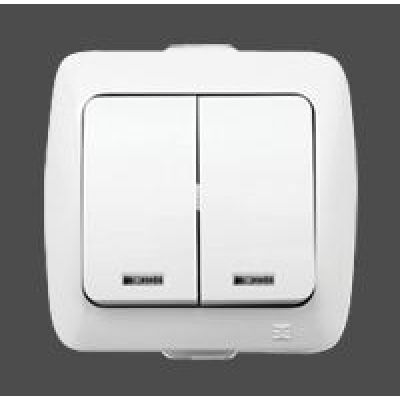 El Alsu alb comutator LED Pt-el11116