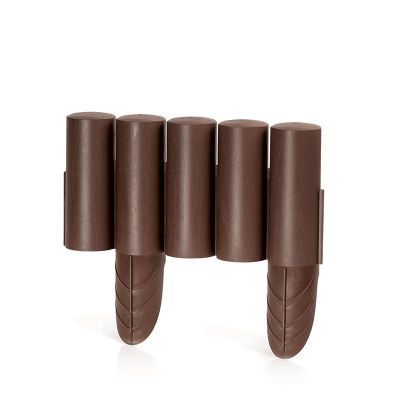 IPALPLUS-R222 Gard pentru marginea gradinii palisada -maro