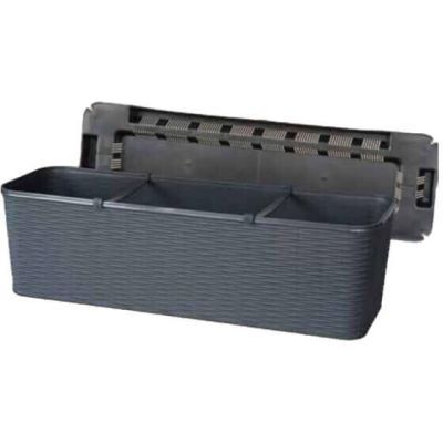 Jardiniera ratan 60 cm gri cri Jardiniera ratan 60 cm gri cri