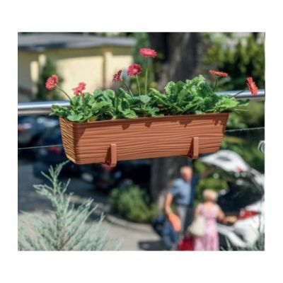 Jardiniera sahara 40 cu farfurie terracotta 38.9x14.5cm 5.7l fp-3180-010