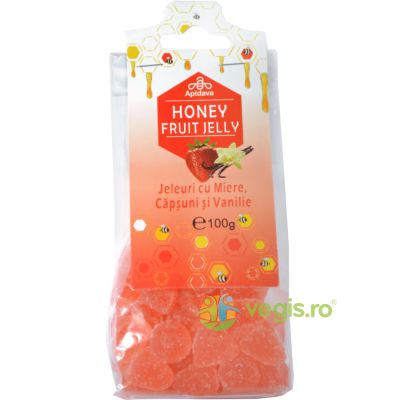 Jeleuri cu miere,capsuni si vanilie 100G 60006