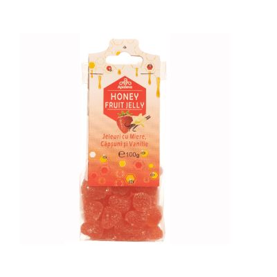 Jeleuri cu miere,capsuni si vanilie 100G 60006 Jeleuri cu miere,capsuni si vanilie 100G 60006