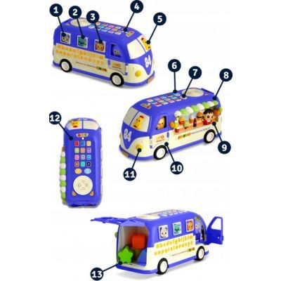 Jucarie educationala Autobuz RK-741 Ricokids albastru 774101