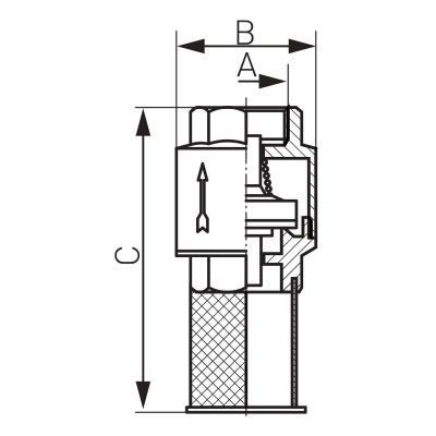 K24 sorb Ferro cu arc si sita impuritati 1 1/2''