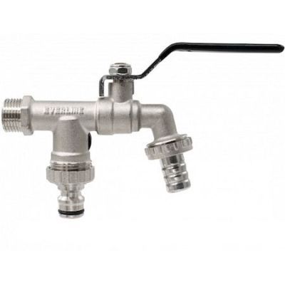 Kcp1-robinet sferic APA DUBLU-SERVICI 1/2+RACORD rapid Furtun
