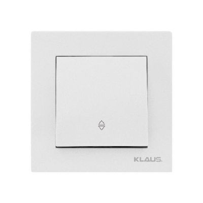 KE01119 Klaus alb intrerupator simplu veavien