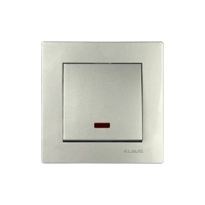 KE01302 Klaus alu intrerupator simplu cu led