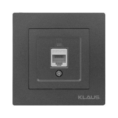 KE01712R Klaus priza gri pentru cablu de date CAT6