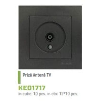 KE01817 Klaus Negru Tv Antena Priza