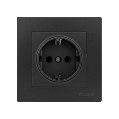 KE20807C Klaus Lycia Priza aplicata simpla neagra