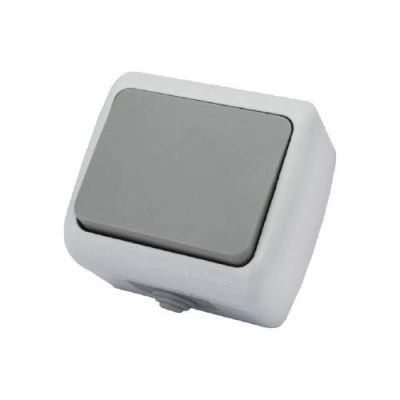 KE21101 Klaus IP54 intrerupator suprafata alba simpla