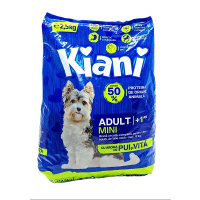 Kiani dog-mini petfood pui-vita 2.5kg