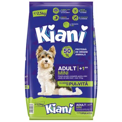 Kiani dog-mini petfood pui-vita 2.5kg