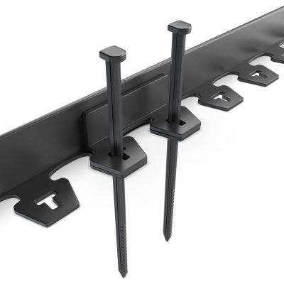 Kit Bordura de gradina PE TERRA NewFixLight Negru cuancore (8 buc) si conectori (2 buc) H38mm x L6m