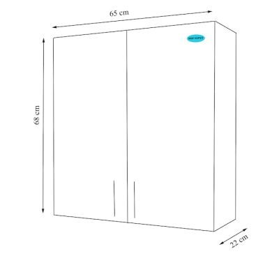 Kit dulap Verona alb 65X68 - 17359 Kit dulap Verona alb 65X68 - 17359