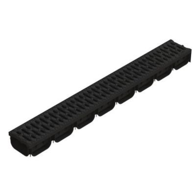 Kit rigola pp easy 2 ln 100hex 70 gratar pp negru a15 1000x125x70 08818-n
