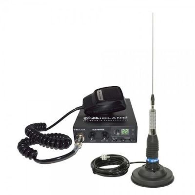 Kit statie radio CB Midland Alan 100 + antena Midland ML145 - Mid-pack10