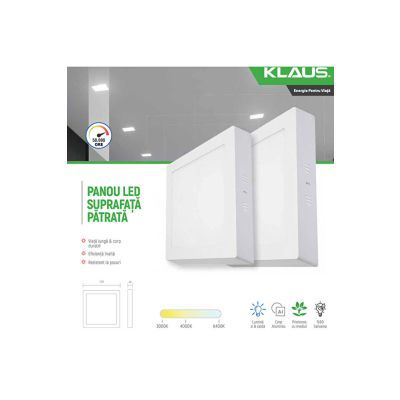KLAUS PANOU CU SUPRAFATA PATRATA 30W, 4500K 185-265V KE35714