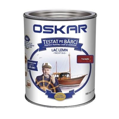 Lac pentru lemn Oskar Yacht, trandafir, interior / exterior, 2.5 L