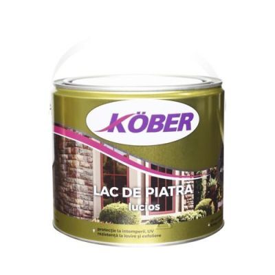 Lac pentru piatra Kober Ideal, interior / exterior, transparent, 2.5 L